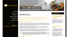 Desktop Screenshot of alacarte-marketing.com