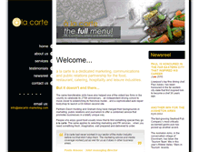 Tablet Screenshot of alacarte-marketing.com